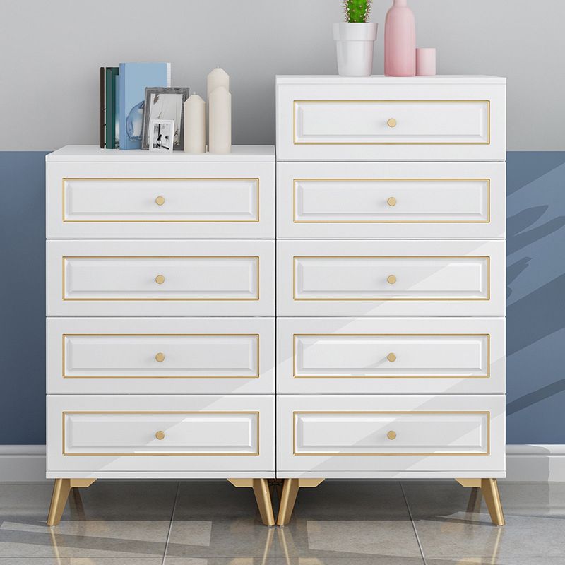 Cómoda de almacenamiento de dormitorio contemporánea Cómoda vertical de madera con cajones