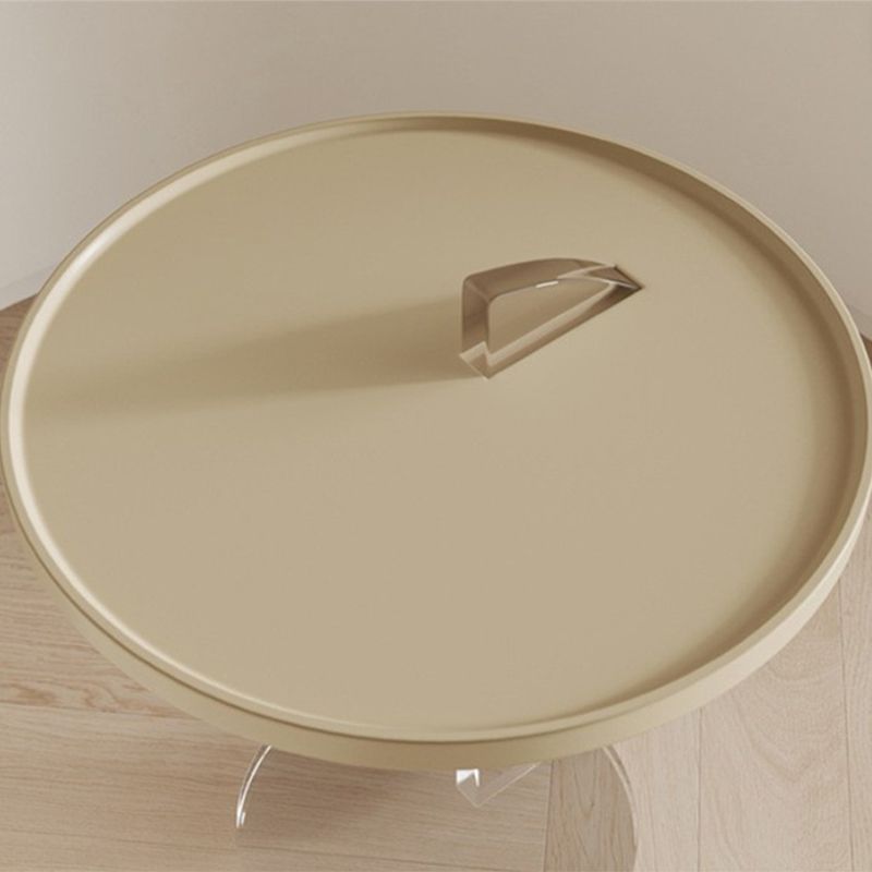 Glam Accent Side Table Living Room Round Pedestal Acrylic Side End Table Clearhalo 'Coffee & Accent Tables' 'End & Side Tables' 'end_side_tables' 'furn' 'furn_end_side_tables' 'Furniture' 'Living Room Furniture' 1200x1200_07b4792e-c786-46ee-89ac-d08ec0329dc6