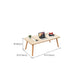 Modern Wood Side Table Bedroom No Distressing End Table with 4 Legs Clearhalo 'Coffee & Accent Tables' 'Coffee Tables' 'coffee_tables' 'furn' 'furn_coffee_tables' 'Furniture' 'Living Room Furniture' 1200x1200_07b47b0e-d1d6-4077-8272-0b11f58fd04c