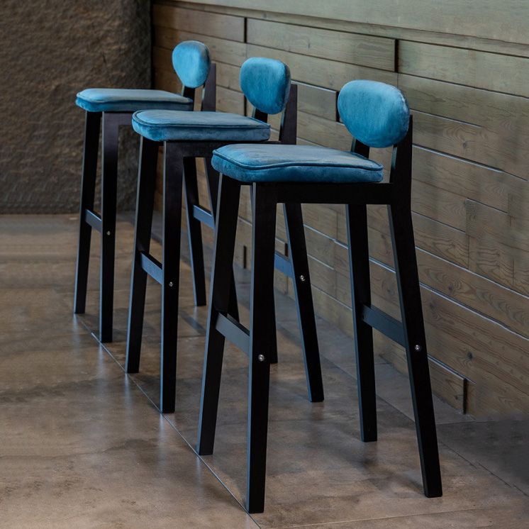 Contemporary Bar-stool Square Counter Bar Stool with Wooden Legs for Kitchen Clearhalo 'Bar Furniture' 'Bar Stools' 'bar_stools' 'furn' 'furn_bar_stools' 'Furniture' 'furniture_bar_stools' 'Kitchen & Dining Furniture' 1200x1200_07b578e3-acc5-413f-90fe-bfe0e923e3d2