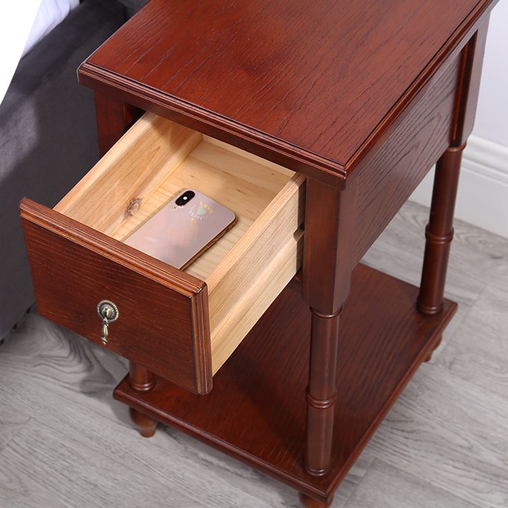 Traditional Nightstand Solid Wood Night Table for Living Room Clearhalo 'Bedroom Furniture' 'furn' 'furn_night_stand' 'Furniture' 'night_stand' 'Nightstands' 1200x1200_07b5ebf7-43f8-48b1-866d-dfa0a0e58587