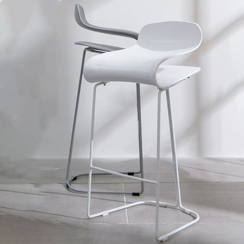 Scandinavian Style Bar-stool with PP Seat Counter Stools for Kitchen Clearhalo 'Bar Furniture' 'Bar Stools' 'bar_stools' 'furn' 'furn_bar_stools' 'furniture_bar_stools' 'Kitchen & Dining Furniture' 'kitchen&dining_furn' 'kitchen' 'kitchen_furn' Furniture' 1200x1200_07b67ed1-5e31-4bf3-8722-bb7584883754