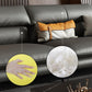 Glam Settee Genuine Leather Black Living Room Flared Arm Cushions Standard Sofa Clearhalo 'furn' 'furn_sofas' 'Furniture' 'Living Room Furniture' 'Sofa' 'sofas' 1200x1200_07b7cfb9-93db-4bf6-ad01-6dcfda748f96