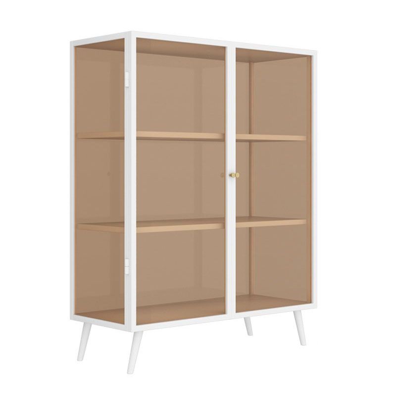 Metalen dressoir met glazen deuren eigentijdse eetserver met kasten