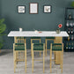 Modern Bar Stool and Table Set Rectangular 1/7 Pcs Pub Dining Set