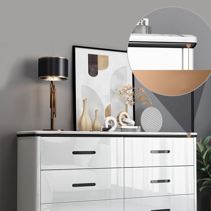 Contemporary Stone Chest Bedroom Storage Chest in White with Drawers Clearhalo 'Bedroom Furniture' 'Dressers & Chests' 'dressers_chests' 'furn' 'furn_dressers_chests' 'Furniture' 1200x1200_07b8cf9b-df81-4b4b-b260-7dcd082ebdcd