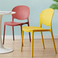 Scandinavian Plastic Dining Chair Open Back Side Chair with 4 Legs for Home Use Clearhalo ' kitchen&dining_furn' 'Dining Chairs' 'Dining Tables & Seating' 'dining_chair' 'furn' 'furn_dining_chair' 'Furniture' 'furniture_dining_chair' 'Kitchen & Dining Furniture' 'kitchen' 1200x1200_07baa12f-6d50-4c00-9b67-b108d0329a6b