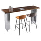 Restaurant Rectangle Wood Top Counter Table Acrylic Base Modern Bar Table Clearhalo 'Bar Furniture' 'Bar Tables' 'bar_tables' 'furn' 'furn_bar_tables' 'Furniture' 'furniture_bar_tables' 'Kitchen & Dining Furniture' 1200x1200_07bb95fc-0534-42c5-8bb9-33f335a46afb