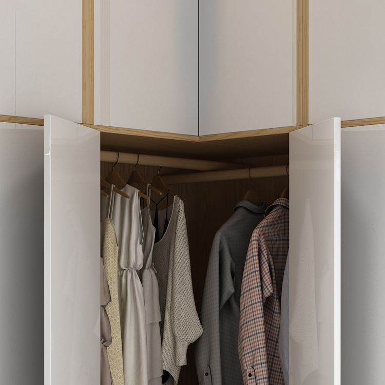 Contemporary Storage Cabinet Engineered Wood Wardrobe Armoire Clearhalo 'Armoires & Wardrobes' 'armoires_wardrobes' 'Bedroom Furniture' 'furn' 'furn_armoires_wardrobes' 'Furniture' 1200x1200_07bbaaa6-01c0-413e-a111-11bd44603423