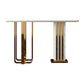11 "w tavolo accento glam in pietra tavolo accento console rettangolo bianco