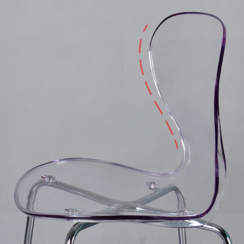 28-inch Height Barstool Modern Indoor Transparent Plastic Bar Stool Clearhalo 'Bar Furniture' 'Bar Stools' 'bar_stools' 'furn' 'furn_bar_stools' 'furniture_bar_stools' 'Kitchen & Dining Furniture' 'kitchen&dining_furn' 'kitchen' 'kitchen_furn' Furniture' 1200x1200_07bbe4ce-1993-4fdb-a02e-71daf251e696