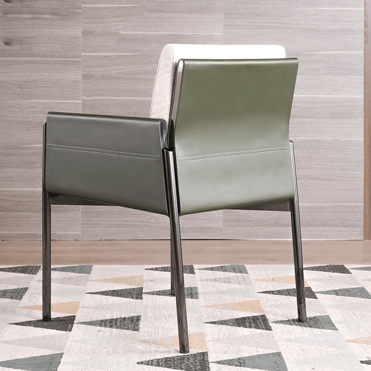 Contemporary Fabric Dining Room Chair Upholstered Arm Single Chair Clearhalo ' kitchen&dining_furn' 'Dining Chairs' 'Dining Tables & Seating' 'dining_chair' 'furn' 'furn_dining_chair' 'Furniture' 'furniture_dining_chair' 'Kitchen & Dining Furniture' 'kitchen' 1200x1200_07bf31cd-de2c-4c1d-b1e8-0f92656f8a11