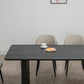 Black Pine Wood Dining Table Modern Indoor Rectangle Dinette Table Clearhalo 'Dining Tables & Seating' 'Dining Tables' 'dining_table' 'furn' 'furn_dining_table' 'Furniture' 'Kitchen & Dining Furniture' 1200x1200_07c0734b-a0cd-4c25-81af-bae5495c588c