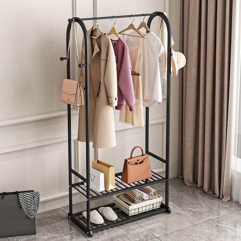 Modern Coat Hanger Storage Shelves Hall Tree Entry Hall Tree with Hooks Clearhalo 'Entry & Mudroom Furniture' 'furn' 'furn_hall_tree_coat_racks' 'Furniture' 'Hall Trees & Coat Racks' 'hall_tree_coat_racks' 1200x1200_07c144a2-172e-4f80-b2fb-7903214dce23