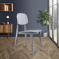 Modern Chair Dining Armless Chair with Plastic Legs for Kitchen Clearhalo ' kitchen&dining_furn' 'Dining Chairs' 'Dining Tables & Seating' 'dining_chair' 'furn' 'furn_dining_chair' 'Furniture' 'furniture_dining_chair' 'Kitchen & Dining Furniture' 'kitchen' 1200x1200_07c159cd-f5d1-4578-9de1-5354ee1c88bd