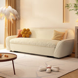 Modernes Cabrio -Sofa Bett ausgestattet Armsitze mit Kissen in Beige