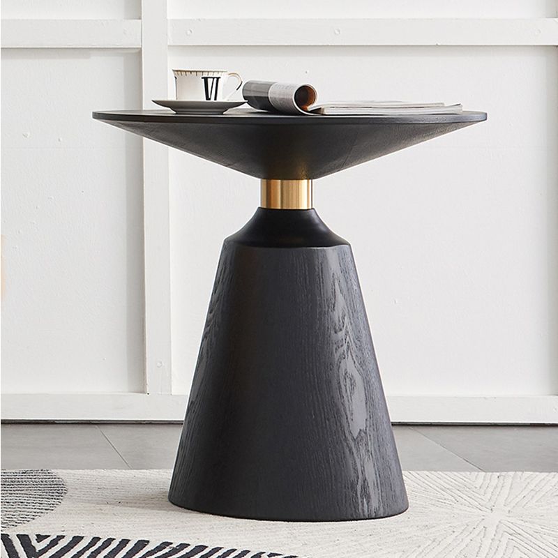Contemporary Solid Wood Pedestal Round Living Room Side End Table Clearhalo 'Coffee & Accent Tables' 'End & Side Tables' 'end_side_tables' 'furn' 'furn_end_side_tables' 'Furniture' 'Living Room Furniture' 1200x1200_07c38acb-42ac-4018-8792-2ba31afa749e