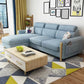 Modern 35.43 " H Blue Cotton Blend Square Arm Sofa & Chaise with Storage Clearhalo 'furn' 'furn_sectionals' 'Furniture' 'Living Room Furniture' 'Sectionals' 1200x1200_07c50f4e-5322-4770-838f-b0ee233e1b5c