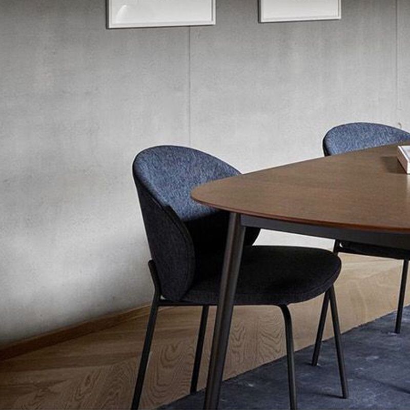 18.90" Wide Scandinavian Style Single Sofa Chair Fixed Back Armless Chair