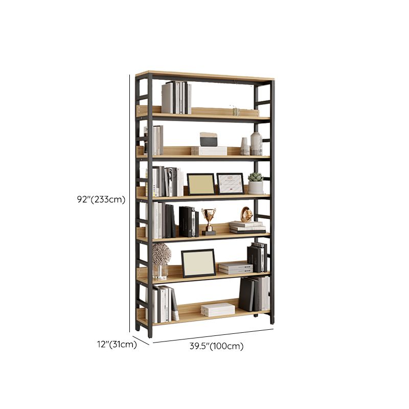 Black Modern Open Back Shelf Bookcase Shelves Included for Home Office Clearhalo 'Bookcases' 'furn' 'furn_bookcases' 'Furniture' 'Office Furniture' 1200x1200_07c5b83a-1ad2-4b16-97b0-2e36e1d1db23