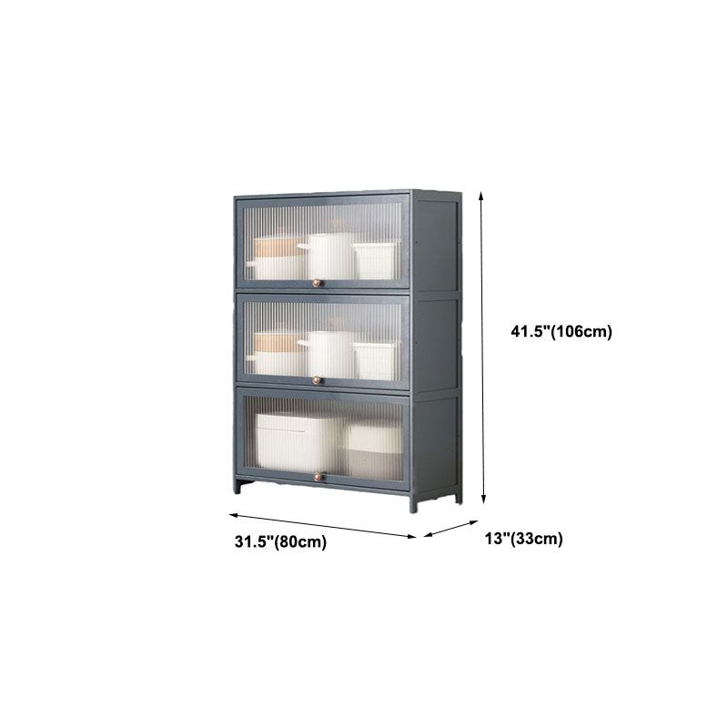 Sideboard in legno ingegnerizzato per porte della scheda laterale grigia per sala da pranzo