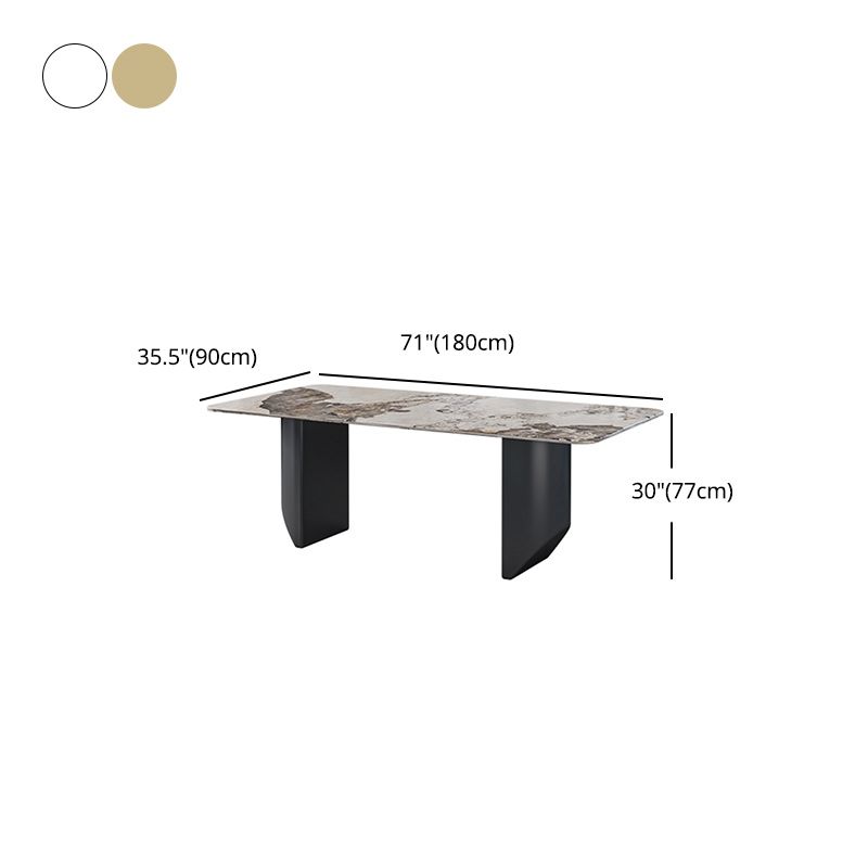 Modern 1/2/5/7 Pieces Dining Set Sintered Stone Dining Table with Leather Chairs Clearhalo 'Dining Room Sets' 'Dining Tables & Seating' 'dining_room_set' 'furn' 'furn_dining_room_set' 'Furniture' 'furniture_dining_room_set' 'Kitchen & Dining Furniture' 1200x1200_07c603b0-43d9-45a3-89df-916186031183