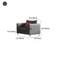 Grey Faux Leather Contemporary Square Arm Standard Sofa for Living Room, Apartment Clearhalo 'furn' 'furn_sofas' 'Furniture' 'furniture_sofas' 'Living Room Furniture' 'Sofa' 'sofas' 1200x1200_07c6e95c-5772-4ca4-92c8-0e307a00d8b4