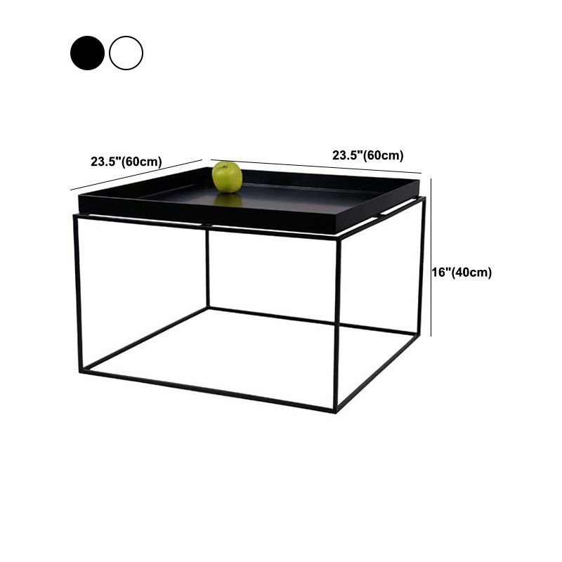 Tavolino di ferro da ferro quadrata modernismo semplice tavolo da cocktail