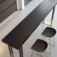 Kitchen Rectangle Wood Top Counter Table Gold Legs Glam Style Bar Table Clearhalo 'Bar Furniture' 'Bar Tables' 'bar_tables' 'furn' 'furn_bar_tables' 'Furniture' 'furniture_bar_tables' 'Kitchen & Dining Furniture' 1200x1200_07ca249d-a105-4d28-840e-138616f552cc