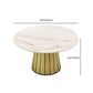 Nordic Round Stone Dining Table 1/7 Pieces Dining Set for Kitchen