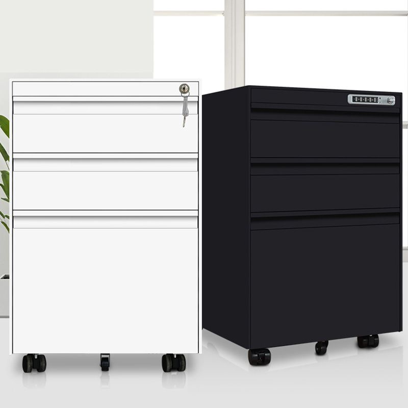 Armoires de fichiers contemporaines de fichier en acier de fichier piédestal avec bureau de verrouillage