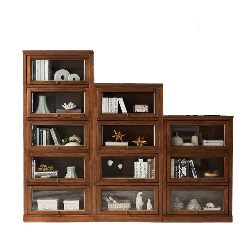 Solid Wood Standard Bookcase Contemporary Vertical Bookcase with Glass Doors Clearhalo 'Bookcases' 'furn' 'furn_bookcases' 'Furniture' 'furniture_bookcases' 'kitchen' 'kitchen_bookcases' 'Living Room Furniture' 'Office Furniture' 1200x1200_07cdcd02-08f6-494c-b880-5e364de5c361