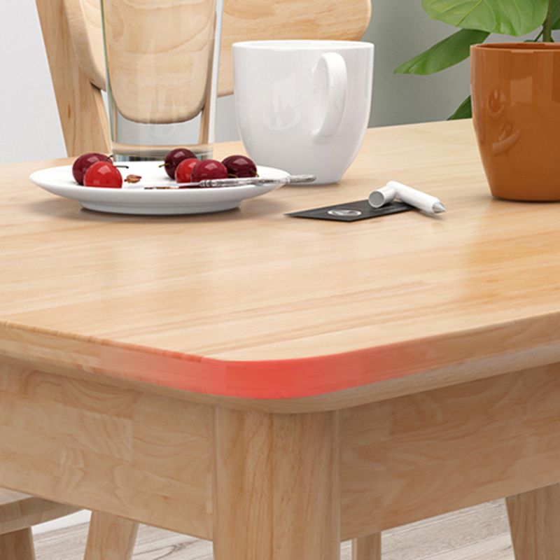 Contemporary Style Standard Wood Dining Room Set of Rectangle Shape for Kitchen Table Set Clearhalo 'Dining Room Sets' 'Dining Tables & Seating' 'dining_room_set' 'furn' 'furn_dining_room_set' 'Furniture' 'furniture_dining_room_set' 'Kitchen & Dining Furniture' 'kitchen&dining_furn' 'kitchen' 1200x1200_07cea112-0eba-4c6e-9bab-ac2e772e348f