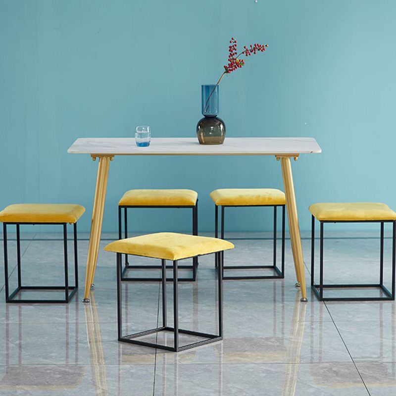 Target de terciopelo moderno Pouf Square con almacenamiento resistente a la mancha de almacenamiento otomano