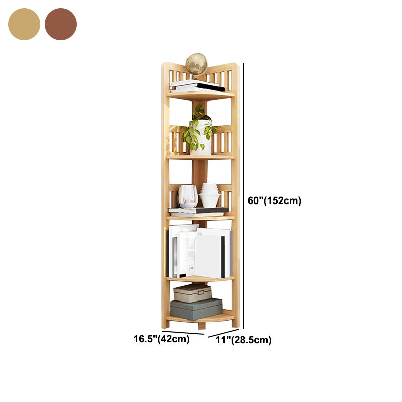 Modern Style Corner Bookshelf Solid Wood Shelf Bookcase for Home Clearhalo 'Bookcases' 'furn' 'furn_bookcases' 'Furniture' 'furniture_bookcases' 'Office Furniture' 1200x1200_07d0b909-4ce5-4428-b09b-50fd321dc45f