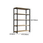 Metal Etagere Bookcase Industrial Open Back Book Shelf with Shelves for Office and Home Clearhalo 'Bookcases' 'Furniture' 'furniture_bookcases' 'kitchen' 'kitchen_bookcases' 'Living Room Furniture' 'Office Furniture' 1200x1200_07d15d43-e050-447d-9fa7-e78ef13763d2
