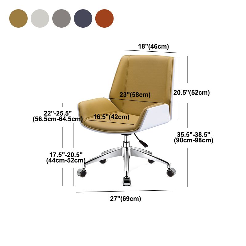 Mid Back Conference Chair Faux Leather Armless Chair for Home Office Clearhalo 'furn' 'furn_office_chair' 'Furniture' 'furniture_office_chair' 'Office Chairs' 'Office Furniture' 'office_chair' 1200x1200_07d1b4d0-8975-441a-bb7f-fb0048d713e7