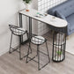 Glam Stone Bar Table Metal Base Storage Table for Living Room Clearhalo 'Bar Furniture' 'Bar Tables' 'bar_tables' 'furn' 'furn_bar_tables' 'Furniture' 'Kitchen & Dining Furniture' 1200x1200_07d69721-c0b3-4ad9-a33a-0b0cb54430ea