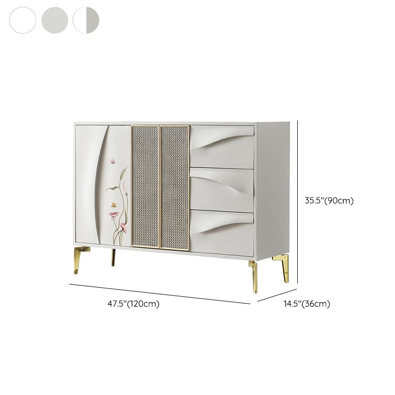 Classic Glam Horizontal Combo Dresser Wood Storage Chest Dresser for Bedroom Clearhalo 'Bedroom Furniture' 'Dressers & Chests' 'dressers_chests' 'furn' 'furn_dressers_chests' 'Furniture' 1200x1200_07d6fb5f-5d4e-43ce-9bc4-2b73c09785cf