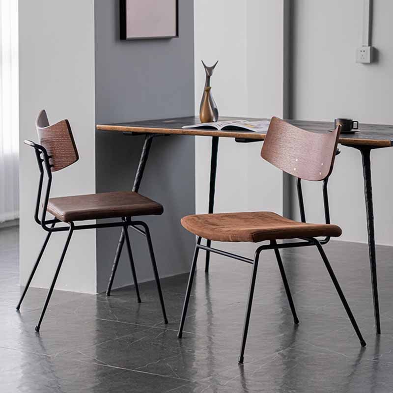 Contemporary Style Dining Chairs Armless Kitchen Side Chair with Metal Legs Clearhalo ' kitchen&dining_furn' 'Dining Chairs' 'Dining Tables & Seating' 'dining_chair' 'furn' 'furn_dining_chair' 'Furniture' 'furniture_dining_chair' 'Kitchen & Dining Furniture' 'kitchen' 1200x1200_07d7005d-33f0-46b0-baa2-9527c83d41ba