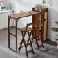 Industrial Rectangle Wood Counter Table 1/2/3 Pieces Bar Table Set for Living Room