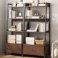 Modern Metal and Wood Shelf Bookcase Bookcase Scaffale di libri aperti per la casa