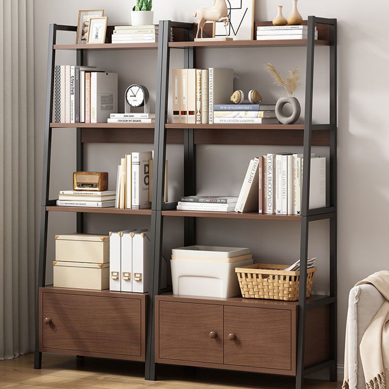 Modern Metal and Wood Shelf Bookcase Bookcase Scaffale di libri aperti per la casa
