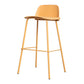 Scandinavia Style Bar-stool Iron Legs with Footrest PP Rectangle Seat for Kitchen Bar Clearhalo 'Bar Furniture' 'Bar Stools' 'bar_stools' 'furn' 'furn_bar_stools' 'furniture_bar_stools' 'Kitchen & Dining Furniture' 'kitchen&dining_furn' 'kitchen' 'kitchen_furn' Furniture' 1200x1200_07d85b0c-bbb5-4729-baad-0dae004f0a6b