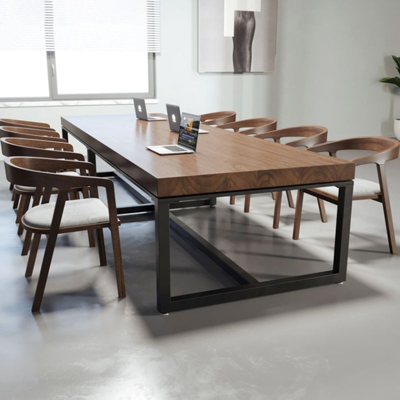 Escritorio de escritura rectangular de madera maciza 29.53 "escritorio de oficina alto de alto