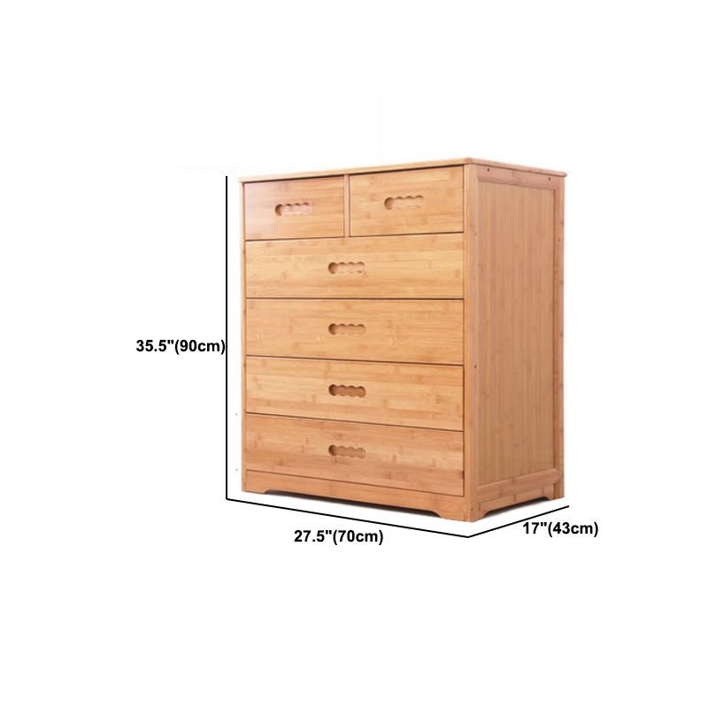 Contemporary Brown Accent Chest Rectangle Chest with Drawers