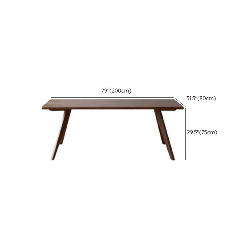Tavolo da pranzo rettangolare con base marrone Tavolo moderno in pino per cucina