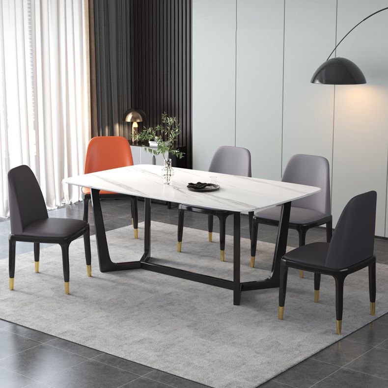 Industrial Rubberwood Parsons Side Chair Matte Finish Leather Dining Chair (Set of 2) Clearhalo ' kitchen&dining_furn' 'Dining Chairs' 'Dining Tables & Seating' 'dining_chair' 'furn' 'furn_dining_chair' 'Furniture' 'furniture_dining_chair' 'Kitchen & Dining Furniture' 'kitchen' 1200x1200_07dcfea4-0cfa-4251-b583-926b651e0f70