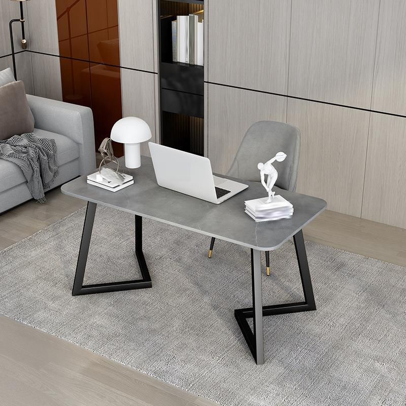 Contemporary Marble Writing Desk Office Desk with Metal Legs Clearhalo 'furn' 'furn_office_desk' 'Furniture' 'Office Desks' 'Office Furniture' 'office_desk' 1200x1200_07dd0ad5-54d2-445b-92c9-dc4746280fff