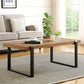 Rectangle Solid Wood Coffee Table Sled Coffee Cocktail Table Clearhalo 'Coffee & Accent Tables' 'Coffee Tables' 'coffee_tables' 'furn' 'furn_coffee_tables' 'Furniture' 'Living Room Furniture' 1200x1200_07dd246f-3cdc-4919-864e-3b685f8349f6
